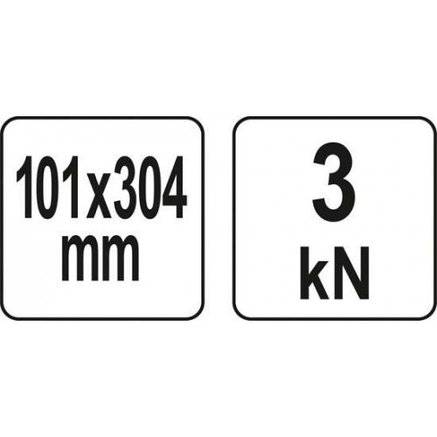 Струбцина тип "С" глубокая 101х304мм/4х12" "Yato" YT-64192, фото 2