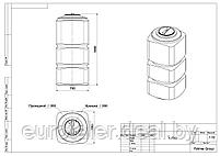 Емкость F 750 литров POLIMER GROUP, фото 2