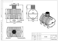Емкость D 3000 литров для воды POLIMER GROUP, фото 2