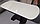 Стол обеденный раздвижной Корсика 120х80 см стекло молочное/венге, фото 2