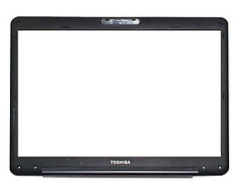 Рамка крышки матрицы Toshiba Satellite A300, черная (с разбора)