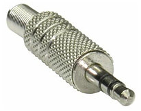 Штекер Jack 3.5мм (3pin) на кабель, разборный (АРP-007)