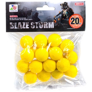 Набор мягких шариков для оружия Blaze Storm 20 шт, арт. ZC05 - фото 1 - id-p196248676