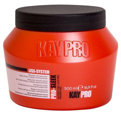 Дисциплинирующая маска Kaypro Pro-Sleek для выпрямленных и химически обработанных волос, 500 мл - фото 1 - id-p196249196