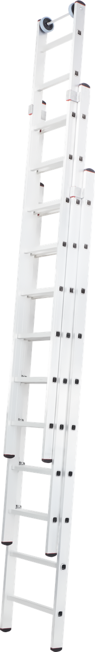 Индустриальная алюминиевая трехсекционная раздвижная лестница NV5270 5270309 - фото 1 - id-p196254800