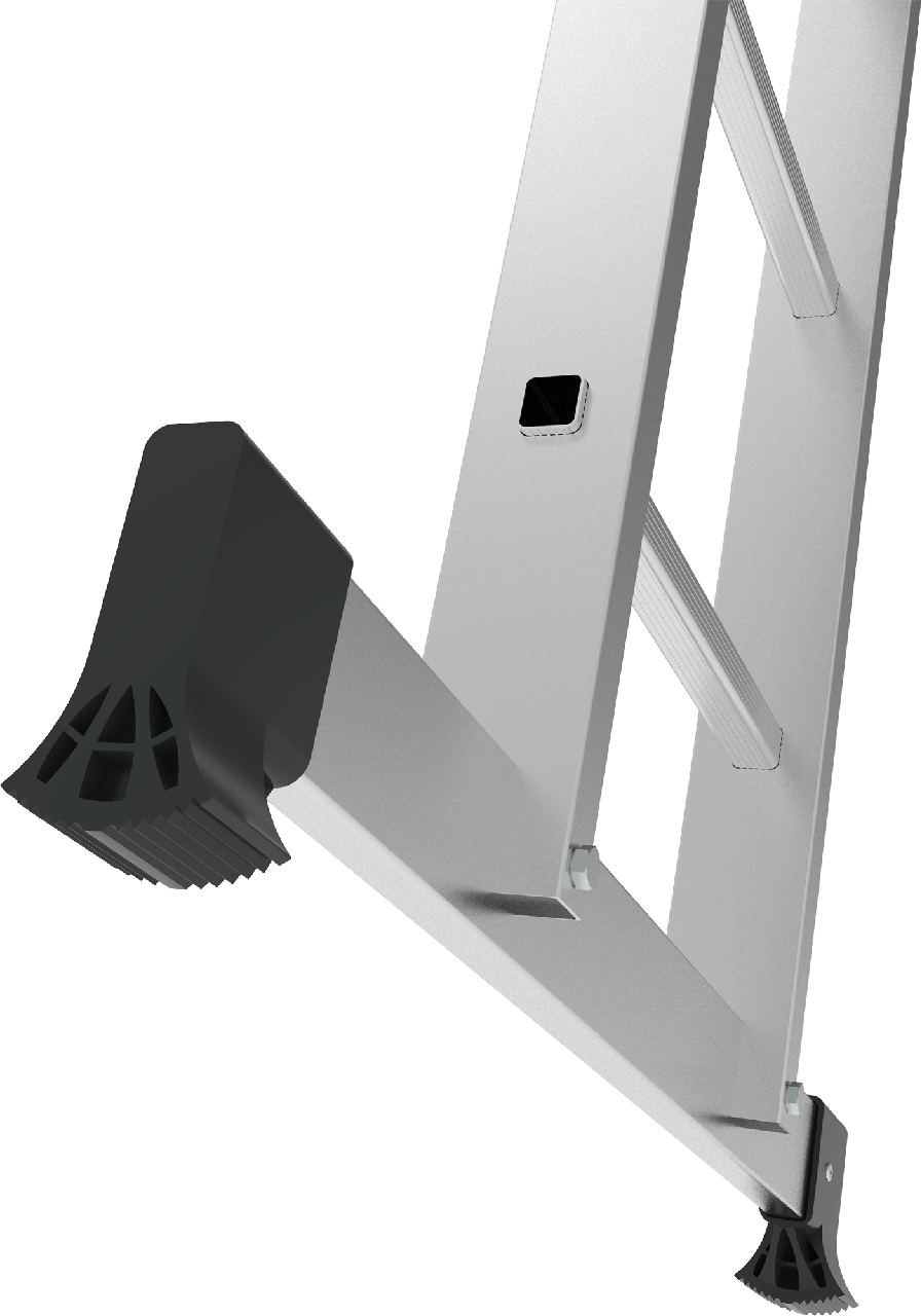 Алюминиевая четырёхсекционная шарнирная лестница-трансформер с помостом, ширина 340 мм NV 1330 1330403 - фото 5 - id-p196258014