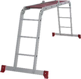 Лестница-трансформер алюминиевая с помостом, ширина 340 мм NV2330 2330403