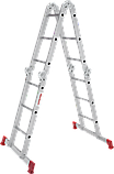 Лестница-трансформер алюминиевая с помостом, ширина 340 мм NV2330 2330403, фото 6