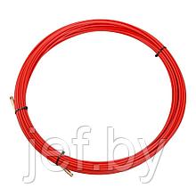 Протяжка кабельная (мини УЗК в бухте), стеклопруток, d3,5 мм 20 м красная REXANT 47-1020
