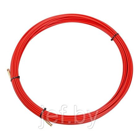 Протяжка кабельная (мини УЗК в бухте), стеклопруток, d3,5 мм 20 м красная REXANT 47-1020, фото 2