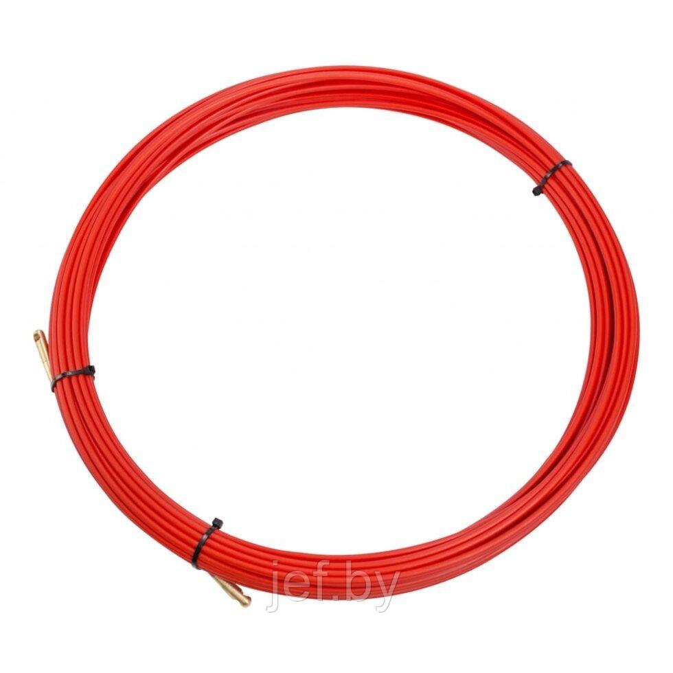 Протяжка кабельная (мини УЗК в бухте), стеклопруток, d3,5 мм 20 м красная REXANT 47-1020 - фото 1 - id-p196258719