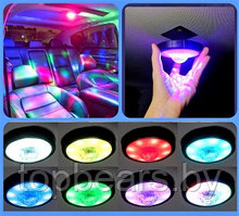 Фонарь - диско лампа в автомобиль с датчиком звука Automobile Atmosphere Lamp, белый свет/ Яркое лето