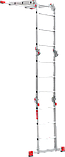 Профессиональная алюминиевая лестница-трансформер, ширина 400 мм NV3320 3320403, фото 6