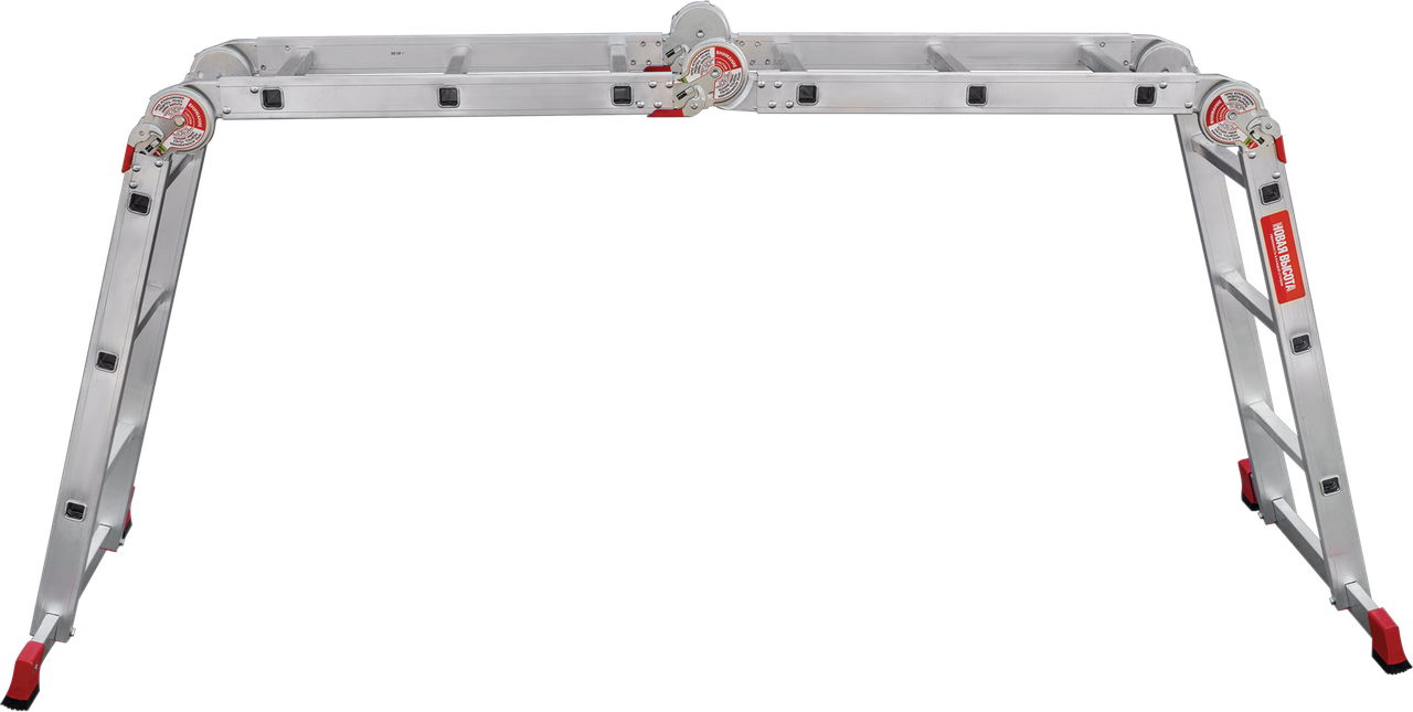Профессиональная алюминиевая лестница-трансформер, ширина 400 мм NV3320 3320403 - фото 7 - id-p196259443