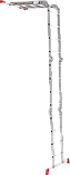 Лестница-трансформер алюминиевая, ширина 340 мм NV2320 2320404, фото 4