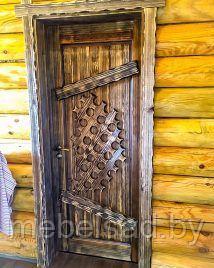 Дверь из натурального дерева "Рустикальная №6"