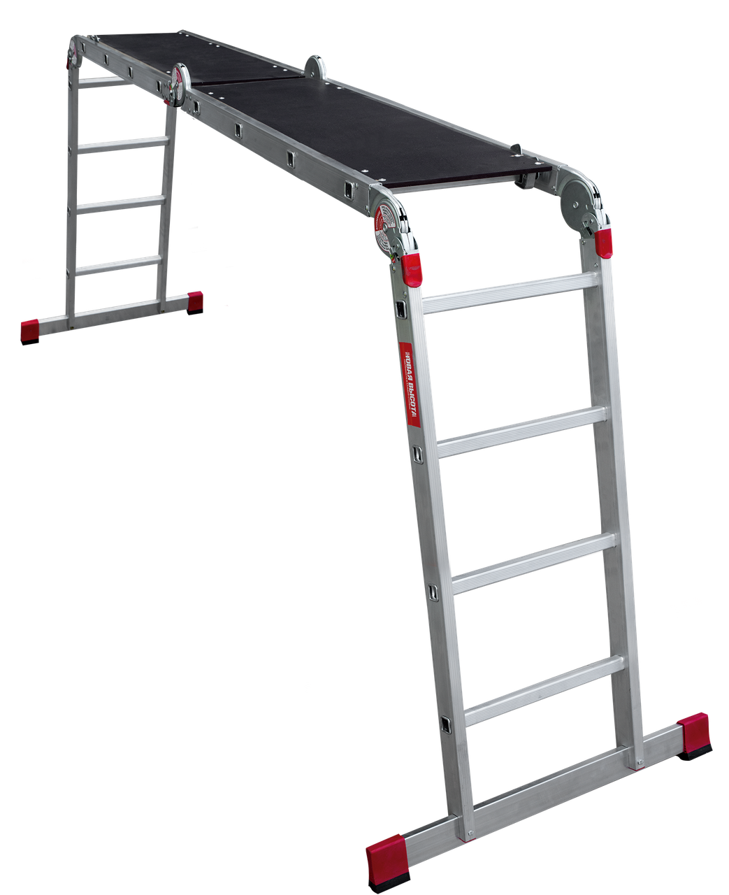 Профессиональная алюминиевая лестница-трансформер с помостом, ширина 400 мм NV3330 3330404