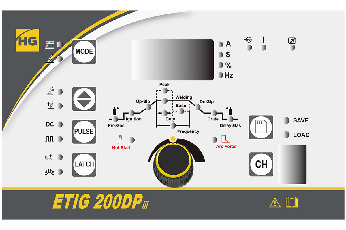Сварочный инвертор аргонодуговой HUGONG ETIG 200DP III (COLD TACK) - фото 5 - id-p196260464