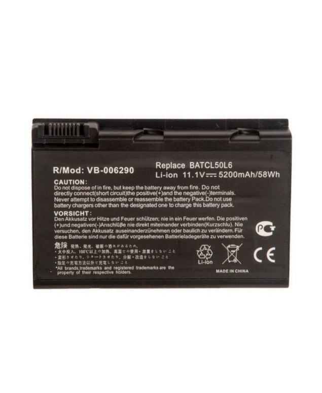 Аккумуляторная батарея BATBL50L6 для ноутбука Acer TravelMate 2350, 17550, 2450, 2490, 4150, 4200