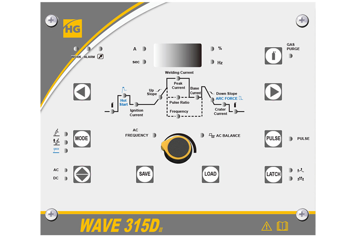 Сварочный инвертор аргонодуговой HUGONG WAVE 315D III AC/DC (БЕЗ БО И ТЕЛЕЖКИ) - фото 4 - id-p196263509