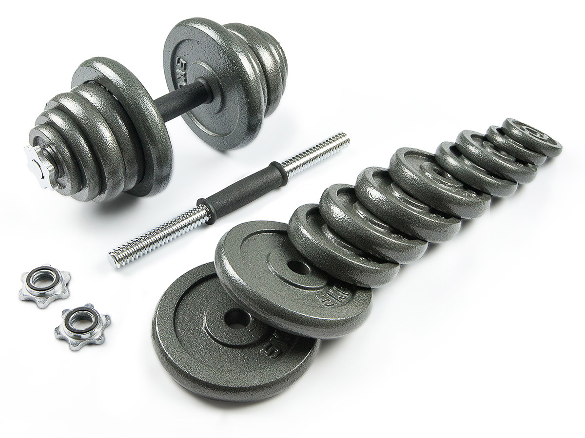Набор металлических гантелей Atlas Sport 2*25 кг - фото 2 - id-p189485715