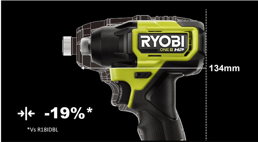 ONE + / Винтоверт импульсный RYOBI HP RID18C-0 (без батареи) - фото 3 - id-p196269189