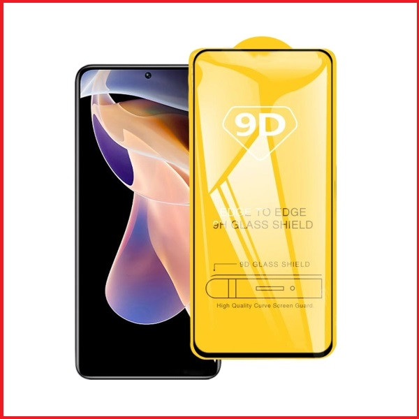 Защитное стекло Full-Screen для Xiaomi Poco F4 черный (9D с полной проклейкой) - фото 1 - id-p196269166