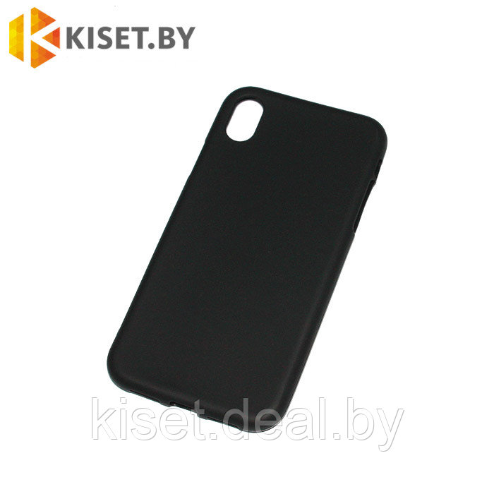 Силиконовый чехол KST MC для Apple iPhone Xr черный матовый - фото 1 - id-p196270681