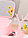 Органайзер для мелочей / косметики 2 в 1 со складным зеркалом и подставкой-деревцем для украшений  Розовый, фото 4