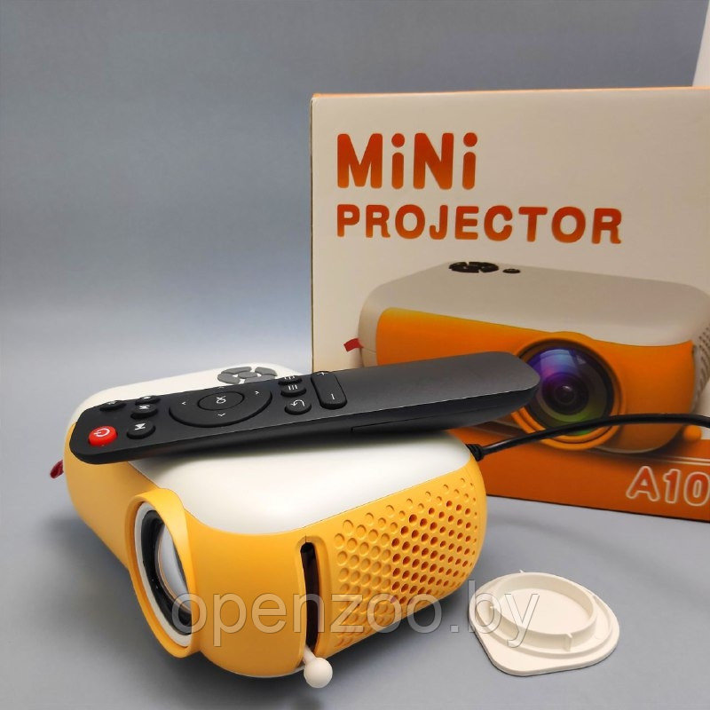 Мультимедийный портативный светодиодный LED проектор Mini Projector A10 FULL HD 1080p (HDMI, USB, пульт ДУ) - фото 5 - id-p196336677