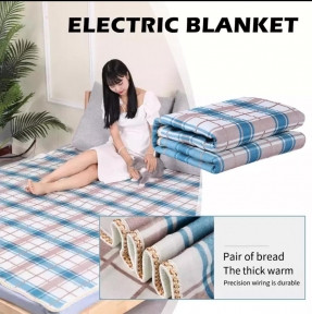 Электроодеялос подогревом Electric Under blanket 1500mm x 700 mm (2 режима обогрева, пульт управления) - фото 1 - id-p196336617