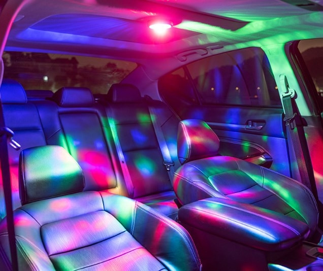 Декоративная подсветка салона автомобиля с датчиком звука Automobile Atmosphere Lamp, белый - фото 3 - id-p196337526