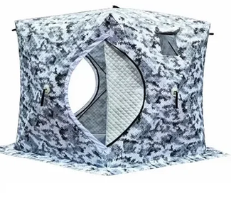 Палатка зимняя куб трехслойная  (180х180х195см), арт. 1801 Каммуфляж