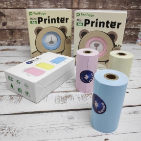 Термобумага цветная для принтера Printer PeriPage mini A6, 3 шт. (5.6см х 6м) - фото 1 - id-p130627737