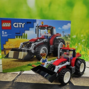 Оригинал Конструктор LEGO City 60287 Трактор механический, подвижный ковш ( трактор, тракторист, фермер, 3