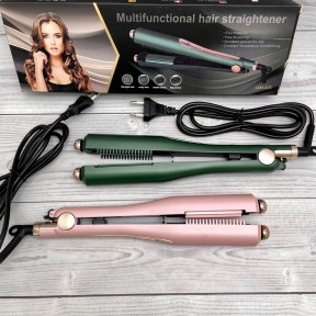 Многофункциональный 4в1 Гофре- выпрямитель для волос Multifunctional Hair Straightener LSM-635 Розовый - фото 1 - id-p169547785