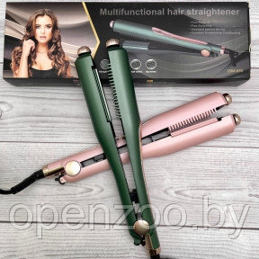 Многофункциональный 4в1 Гофре- выпрямитель для волос Multifunctional Hair Straightener LSM-635 Зеленый