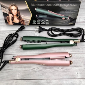 Многофункциональный 4в1 Гофре- выпрямитель для волос Multifunctional Hair Straightener LSM-635 Розовый - фото 1 - id-p169547274