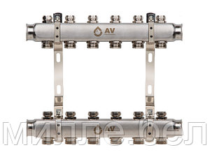 Коллекторная группа AVE162, 6 вых. AV Engineering (PRO серия Для отопления (радиаторы))