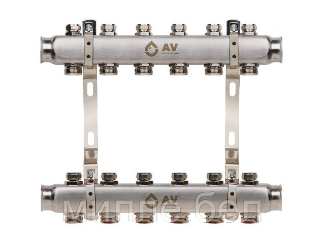Коллекторная группа AVE162, 6 вых. AV Engineering (PRO серия Для отопления (радиаторы)) - фото 1 - id-p196337953
