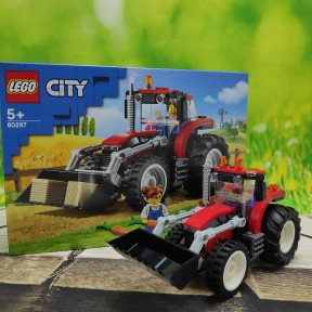 Оригинал Конструктор LEGO City 60287 Трактор механический, подвижный ковш ( трактор, тракторист, фермер, 3