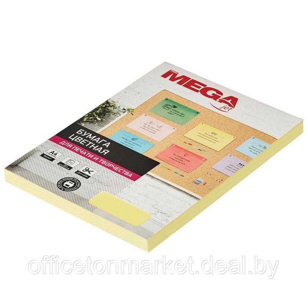 Бумага цветная "Promega jet", A4, 100 листов, 80 г/м2, желтый пастель - фото 1 - id-p196340931