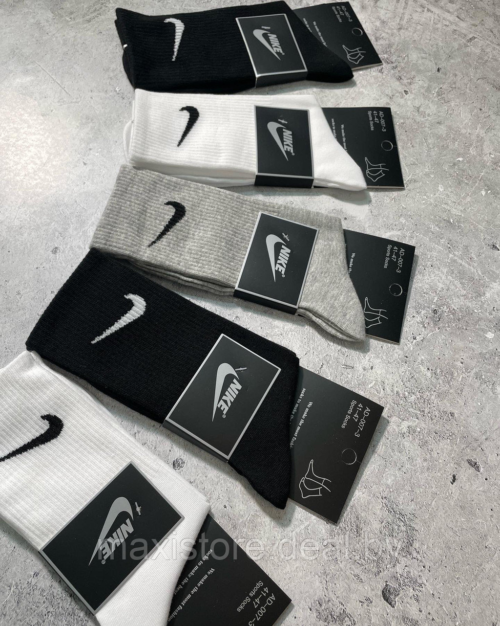 Подарочный набор носков Nike (5 пар) - фото 3 - id-p196347068