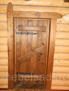 Дверь состаренная из массива сосны "Рустикальная №33" - фото 1 - id-p196347130