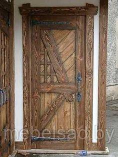 Дверь состаренная из массива сосны "Рустикальная №38" - фото 1 - id-p196347184