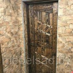 Дверь состаренная из массива сосны "Рустикальная №43" - фото 1 - id-p196347240