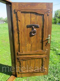 Дверь состаренная из массива сосны "Рустикальная №57" - фото 1 - id-p196347476