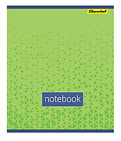Тетрадь Silwerhof 1535824, 96л. клет. A5 202х163 Моноколор 4диз. мел.карт. сплош.уф.лак скрепка ассорти