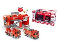 Игровой набор Парковка-гараж Пожарная часть с машинкой Fire Caller, CLM-551
