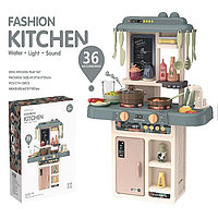 Детская кухня Home Kitchen, вода, свет, звук, пар, 36 предметов, высота 63 см, 889-189